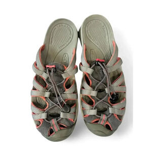 Keen Women's Newport Waterproof Slip On Mules Sandals Gray Pink 6